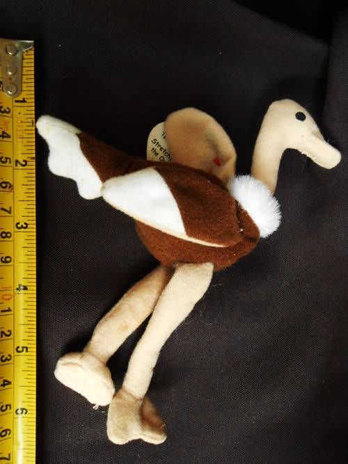 collectable Vintage 1993 Ty Teenie Beanie Babies Vintage Stretchy the Ostrich