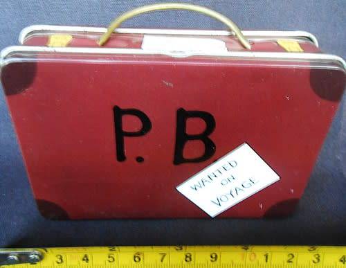 Collectable mini Paddington Teddy bear in a tin suitcase