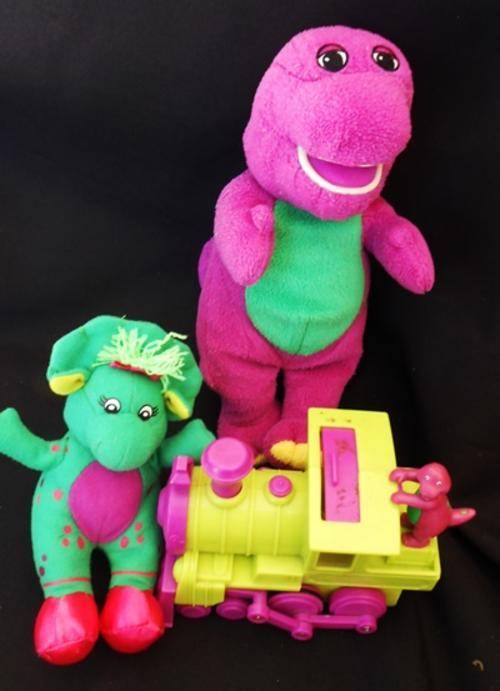 Barney Toys, three popular character toys