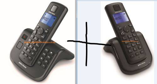 *R1999* BELL CORDLESS PHONES- AIR-05 WITH ANSWERING MACHINE **PLUS 1 FREE EXTRA HANDSET AND BASE**