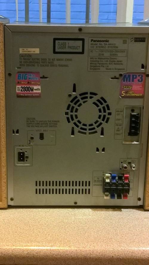 Panasonic Vintage Double Take deck & 5 CD Bi-wired AMP audio system