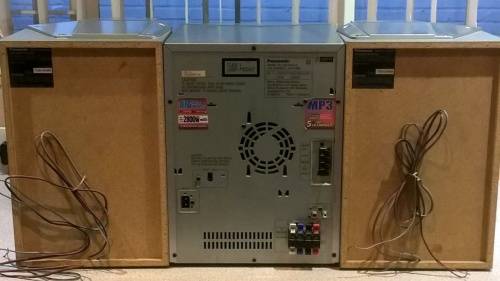 Panasonic Vintage Double Take deck & 5 CD Bi-wired AMP audio system