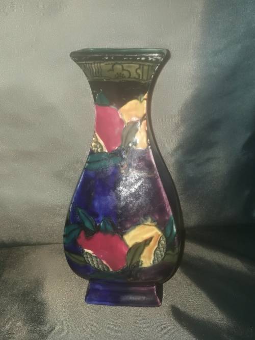 English Art Nouveau Porcelain Pomegranate Vase