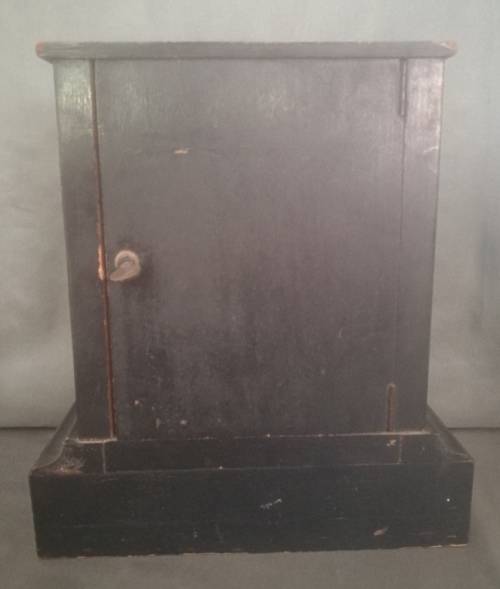 Antique French Ebonised Wood Mantel Clock
