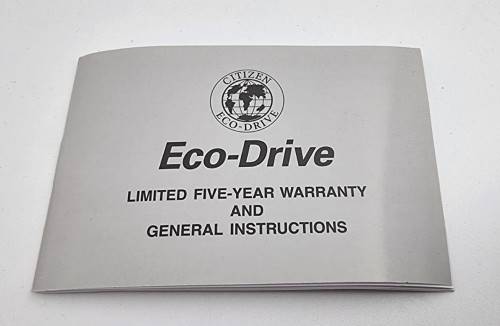 Citizen Ecoo Drive Titanium. With box and booklet.