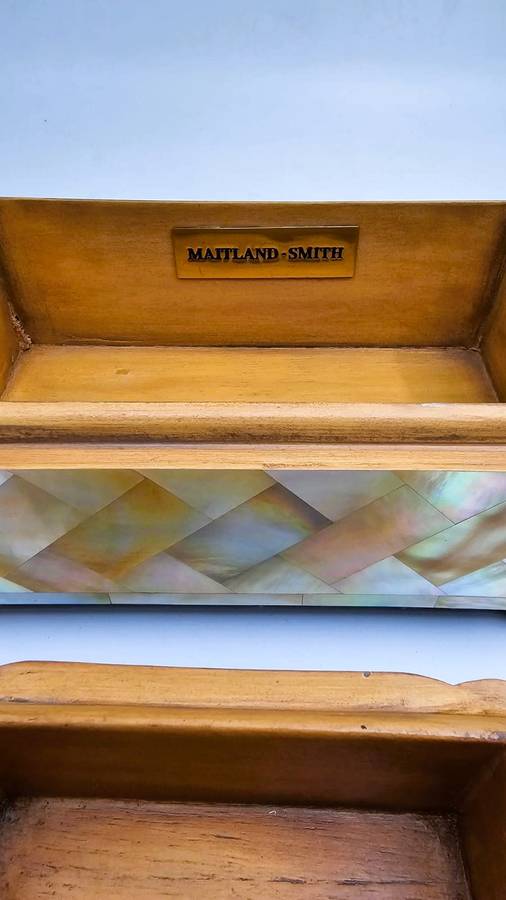 Antique Mother Of Pearl and Walnut Jewellery Boxes