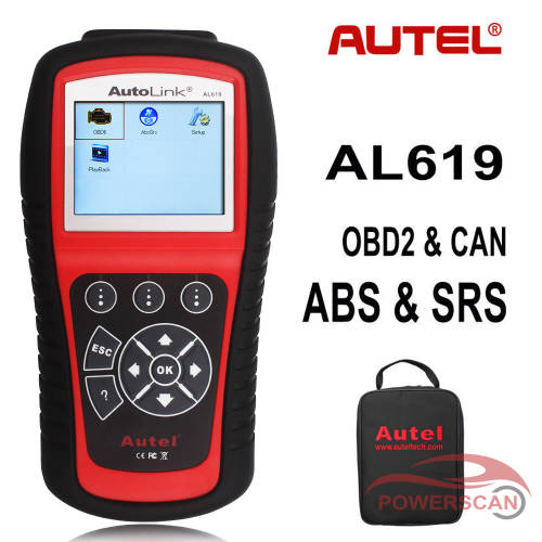 AUTEL AutoLink AL619 ABS, SRS + CAN OBDII (Engine) Multi Vehicle Diagnostic Tool, R2499