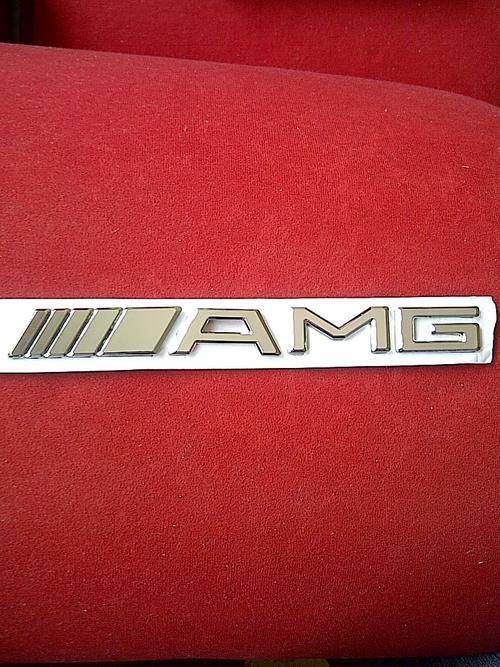 Mercedes Benz AMG Badge/emblem/decal/logo, Chrome finish, R120