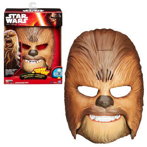 Star Wars Episode VII 7 The Force Awakens CHEWBACCA Electronic Mask 2015 - mint in box