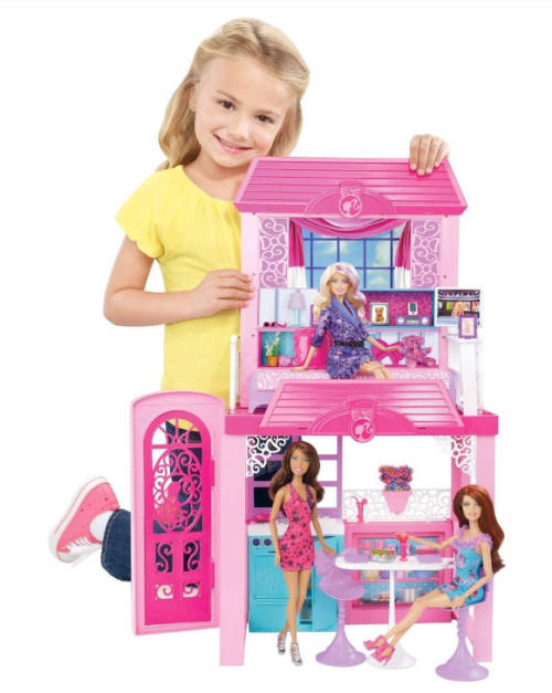 BARBIE GLAM VACATION DOLL HOUSE - 100% COMPLETE by Mattel Toys