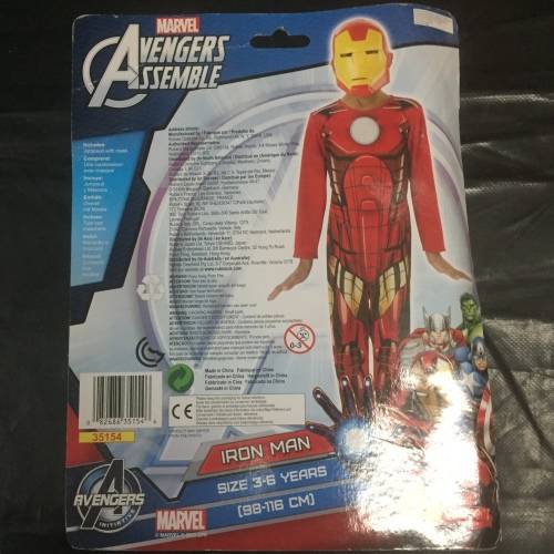 RUBIES USA MARVEL IRON MAN Man of Steel KIDS COSTUME OUTFIT Avengers