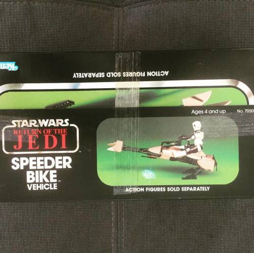 STAR WARS Vintage IMPERIAL SPEEDER BIKE - MINT IN SEALED BOX - KENNER Toys 1982