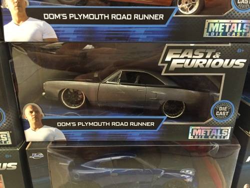 Jada Toys FAST and Furious scale Doms PLYMOUTH Road Runner mint in box