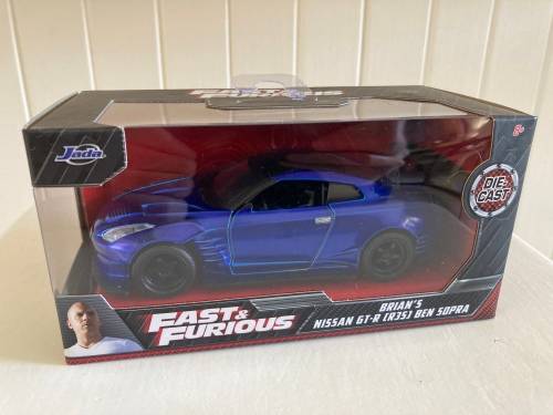 Jada toys FAST and Furious 1:32 Brians Nissan GT-R R35 Ben Sopra mint in box