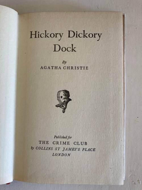 Agatha Christie Hickory Dickory Dock 1955 1st Edition with rare dust cover