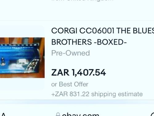 Corgi Blue Brothers Movie car & John Belushi & Dan Ackroyd figures