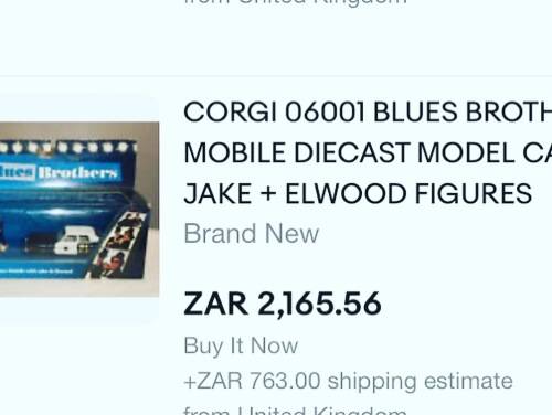 Corgi Blue Brothers Movie car & John Belushi & Dan Ackroyd figures