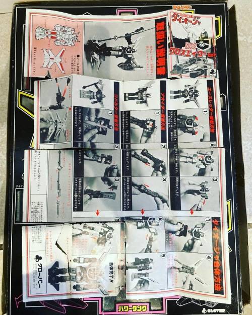 Extremely Rare vintage Manga DAIOJA SIX UNION DX Cross Ader set by CLOVER Toys Japan