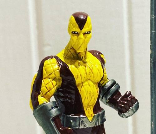 MARVEL comics THE SHOCKER enemy villain of SPIDER-MAN mini lead Statue by Eaglemoss - Mint in box