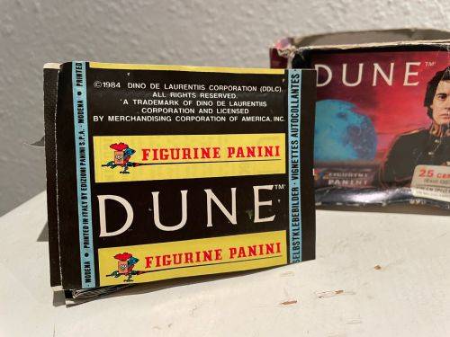 1 display box and 50 x DUNE The Movie Sealed Sticker PACKs 1984