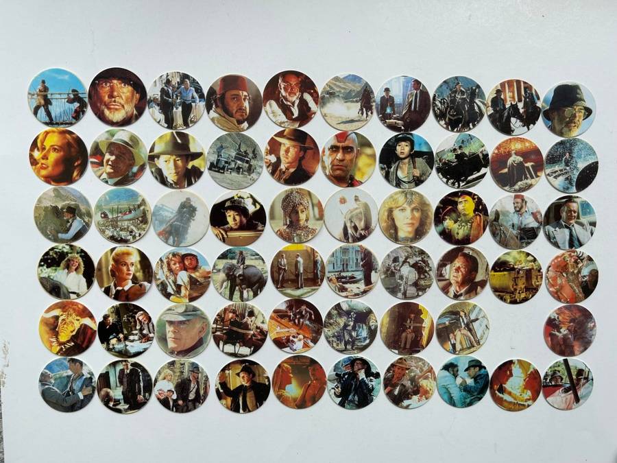 The official first issue INDIANA JONES 119 of 120 series of BNTOCs / TAZOs / POGS