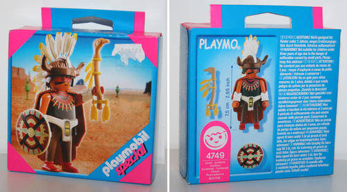 Playmobil 4749 Red Indian Chef. mint in sealed box