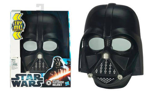 Star Wars Darth Vader Electronic talking MASK HELMET - sturdy for pretend play - ONE IN STOCK!