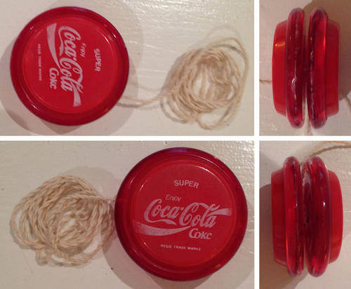 Rare COCA COLA SUPER RED RUSSELL YO-YO English South Africa issue 1980s