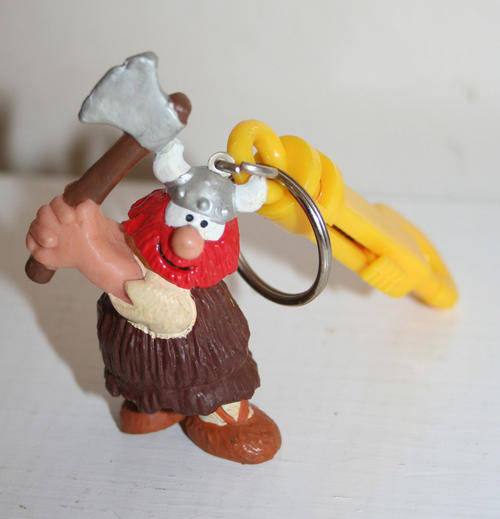 HAGAR THE HORRIBLE rubber figure WITH AXE - excellent condition