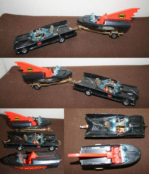 Corgi 267 Batman 1960s tv show batmobile & Batboat - 1975 ± - very rare