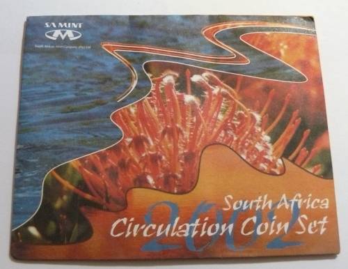 ** 2002 South Africa Circulation Coin Set ** as issued by SA Mint - Mintage 1460