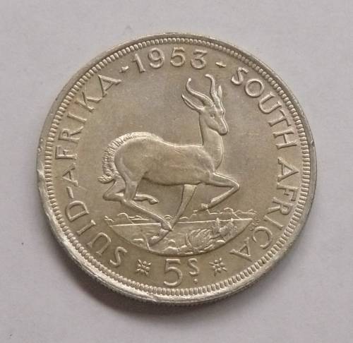 ** 1953 5 Shillings / CROWN ** -  50% SILVER content = 14.14gms  - Beautiful Coin in good condition