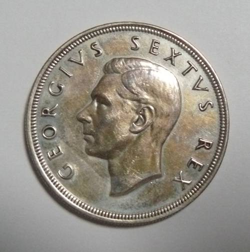 ** 1951 5 Shillings / CROWN ** -  50% SILVER content = 14.14gm