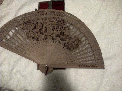 chinese wooden fan