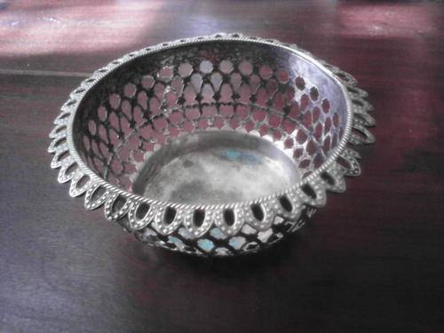 silver plated bowl