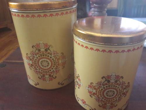 vintage tin set