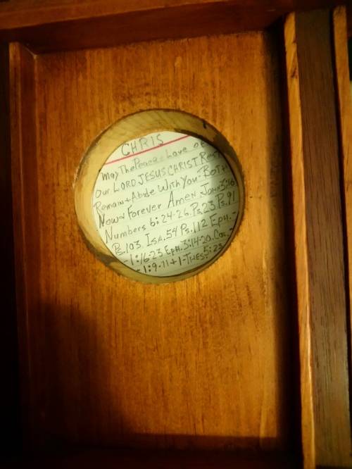 Wooden mantel clock made by david bouren