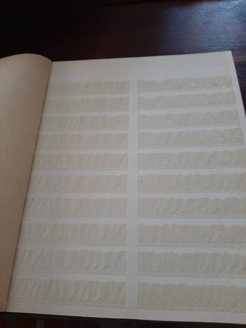 stamp album not used