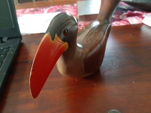 Wooden handmade bird