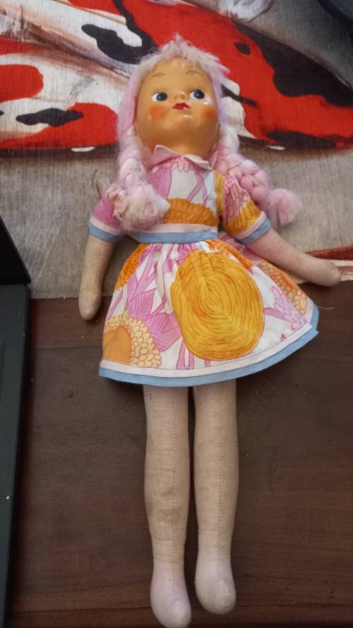 Vintage doll filled with sawdust