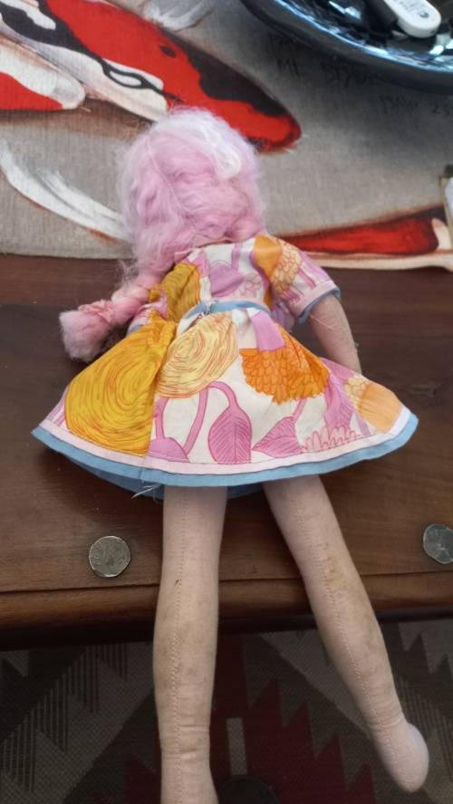 Vintage doll filled with sawdust