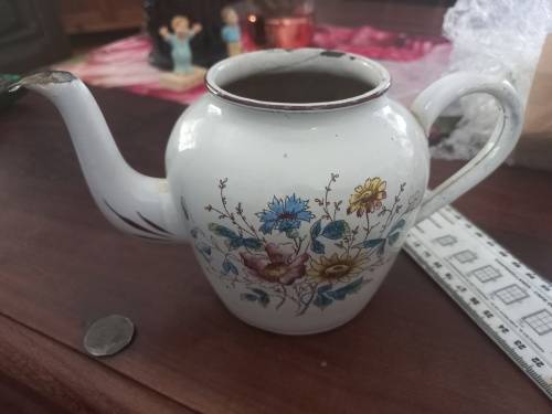 Enamel kettle vintage