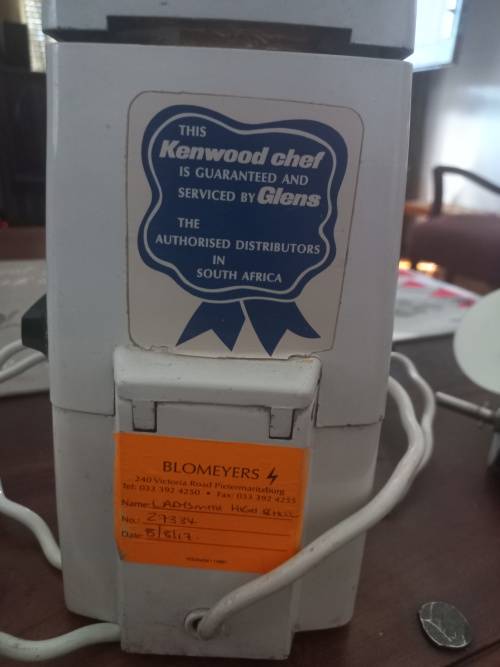 Kenwood chef with attachments