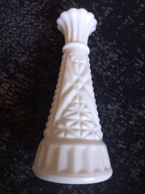 Milk glass vase vintage