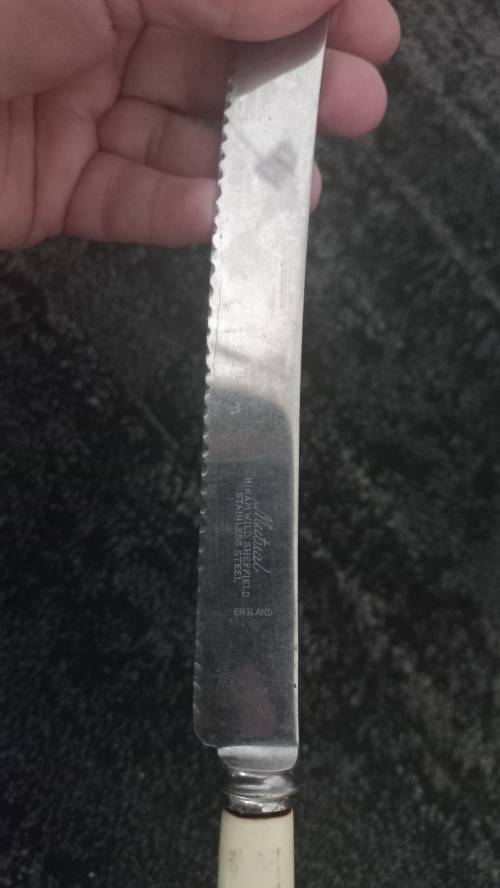 Vintage sheffield Bread knife