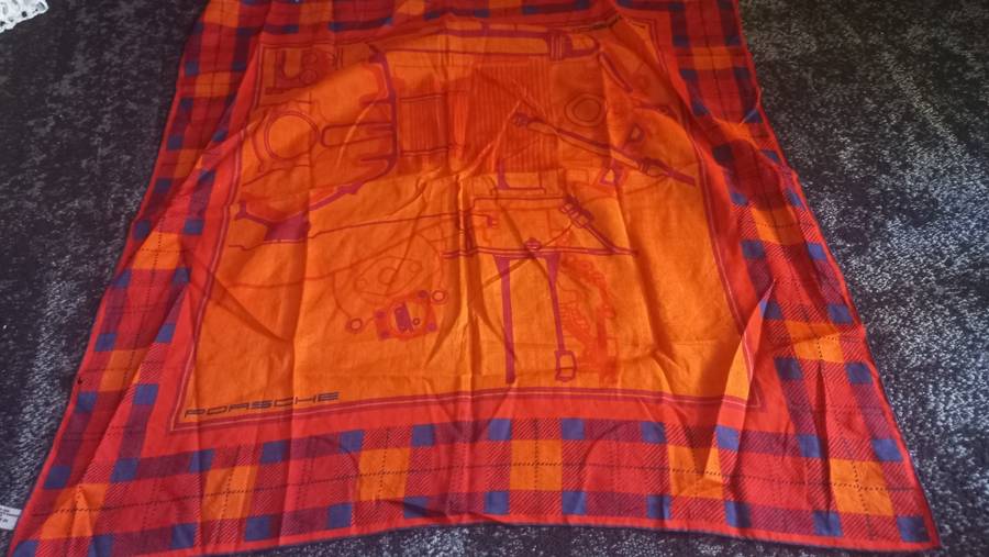 Vintage porsche swiss scarf