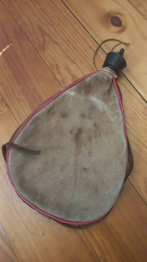 Leather bottle vintage