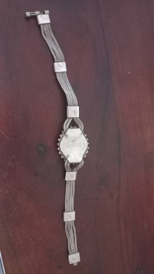 Sterling silver bracelet turquoise stones vintage