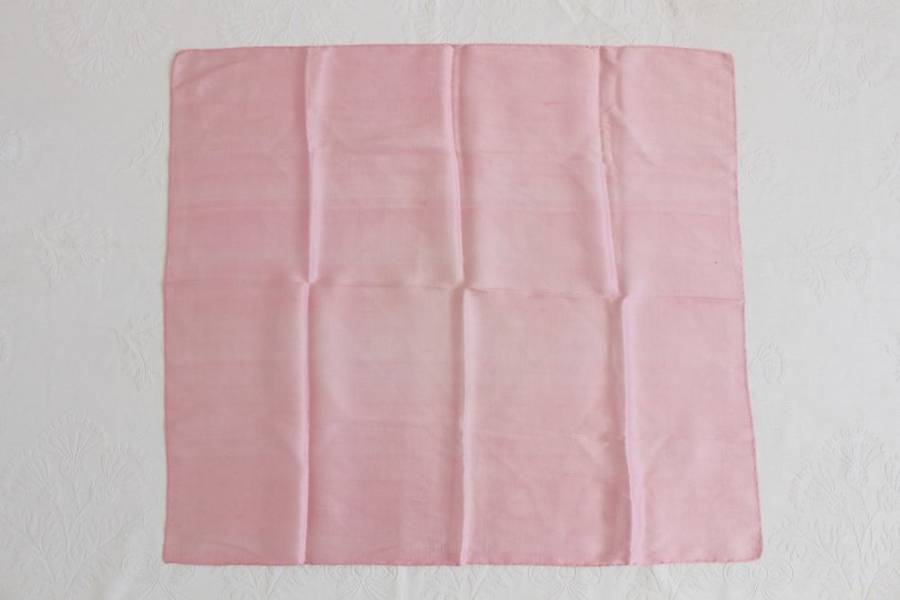 100% SILK VINTAGE PINK TEXTURED SCARF