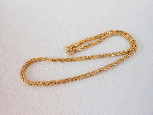 VINTAGE GOLD PLATED CHAIN NECKLACE